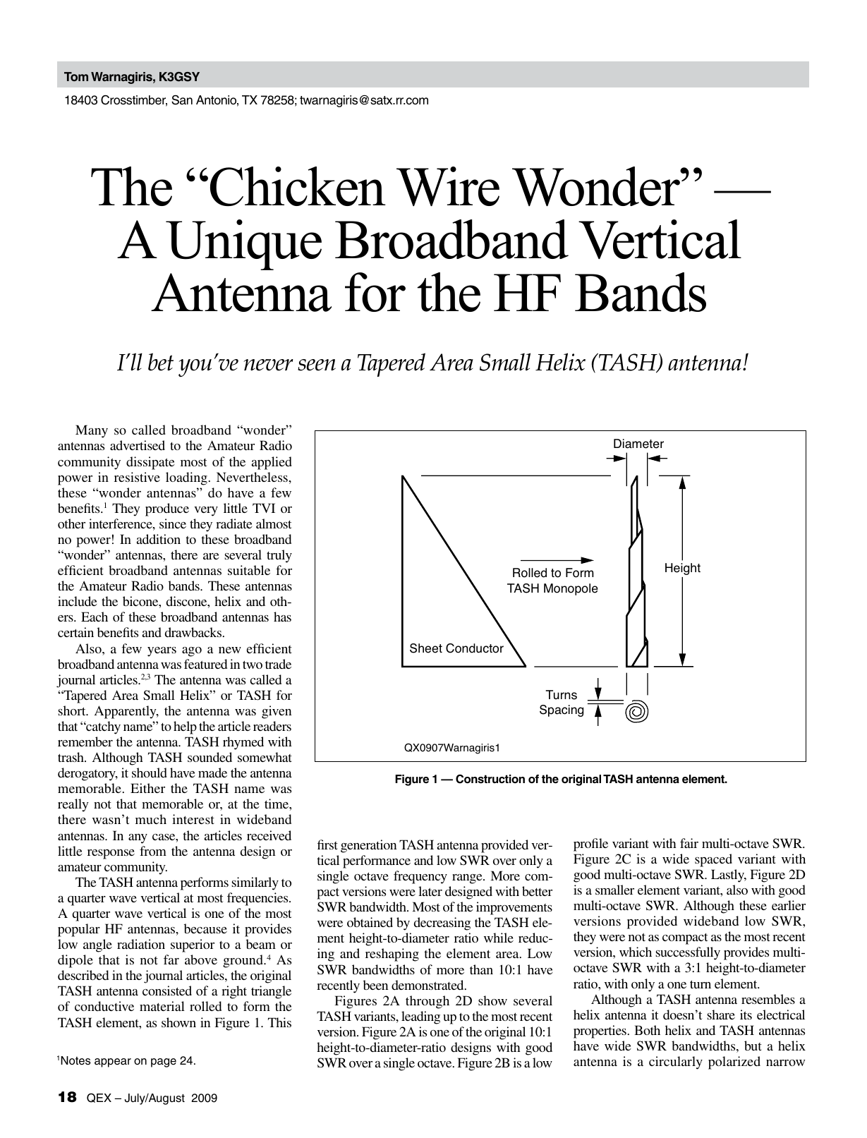 The Chicken Wire Wonder A Unique Broadband Vertical Manualzzcom