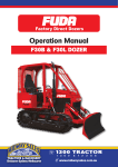 FUDA F30B &amp; F30L Dozer Operation Manual