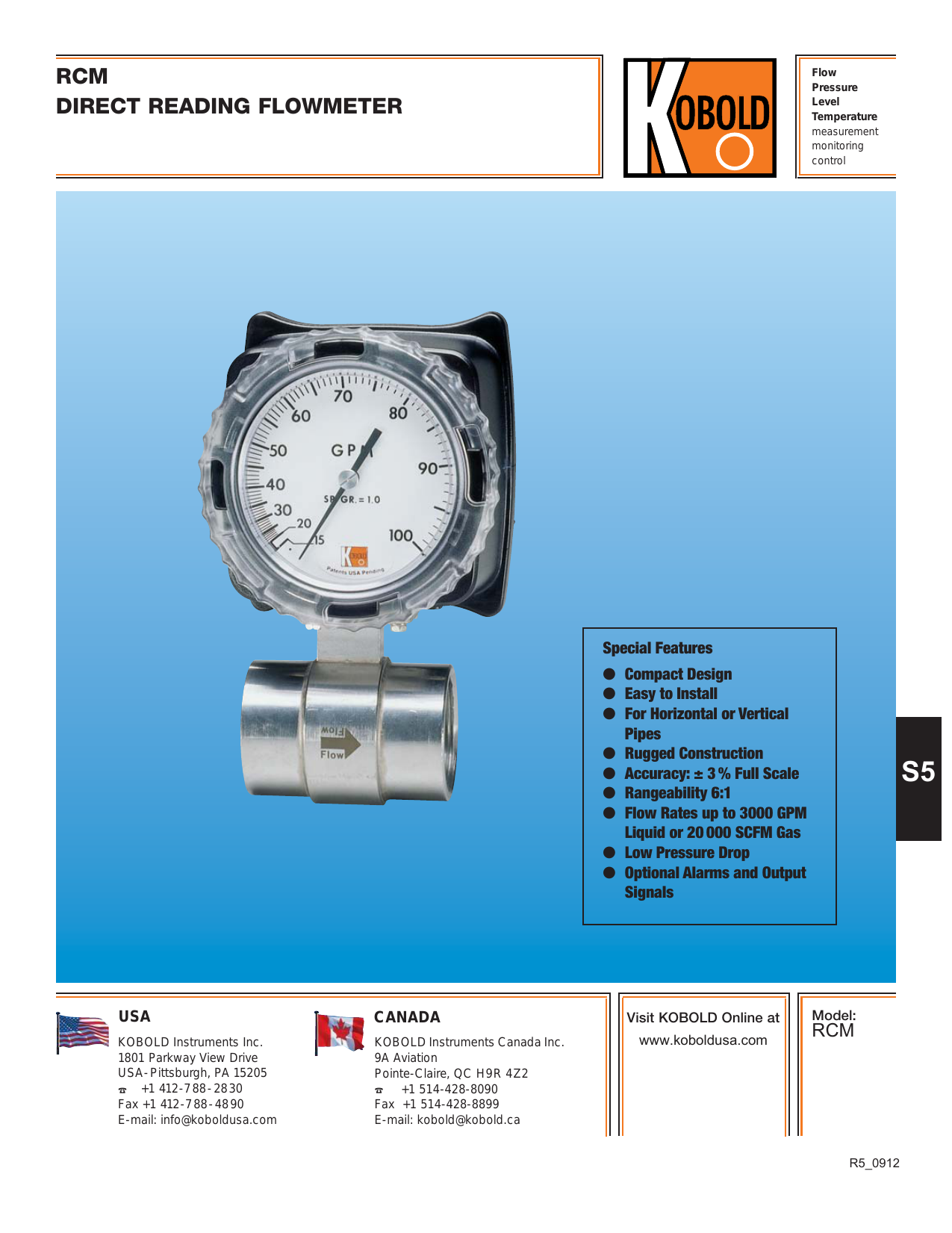 Rcm Direct Reading Flowmeter Manualzz Rcm Direct Reading Flowmeter Manualzz