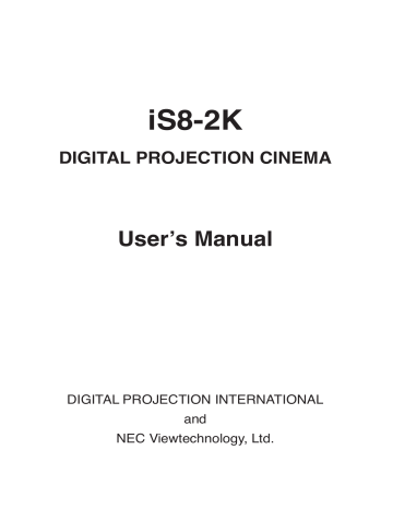NEC iS8-2K User manual | Manualzz