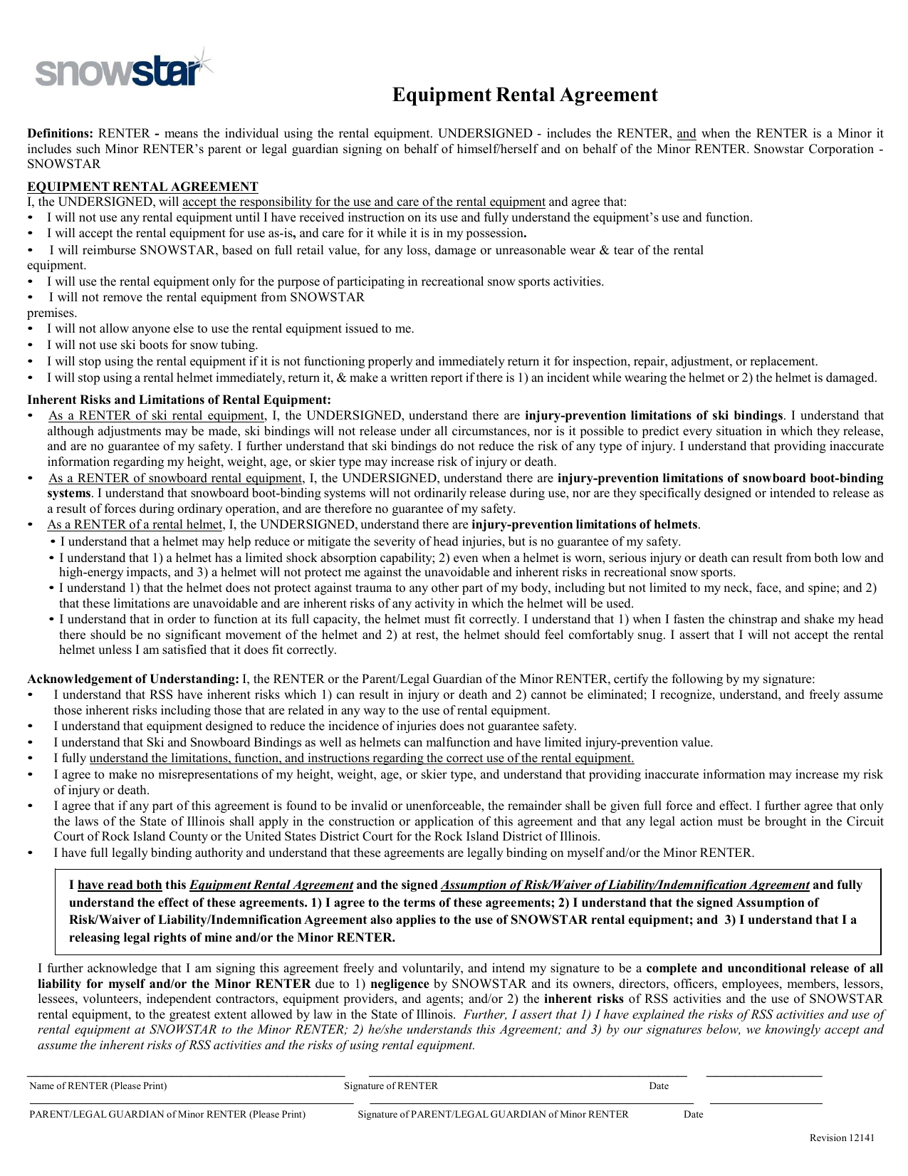 Equipment Rental Agreement Manualzz