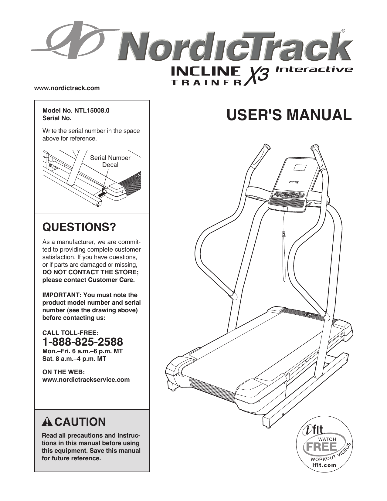 NordicTrack NTL15008.0 User manual | Manualzz