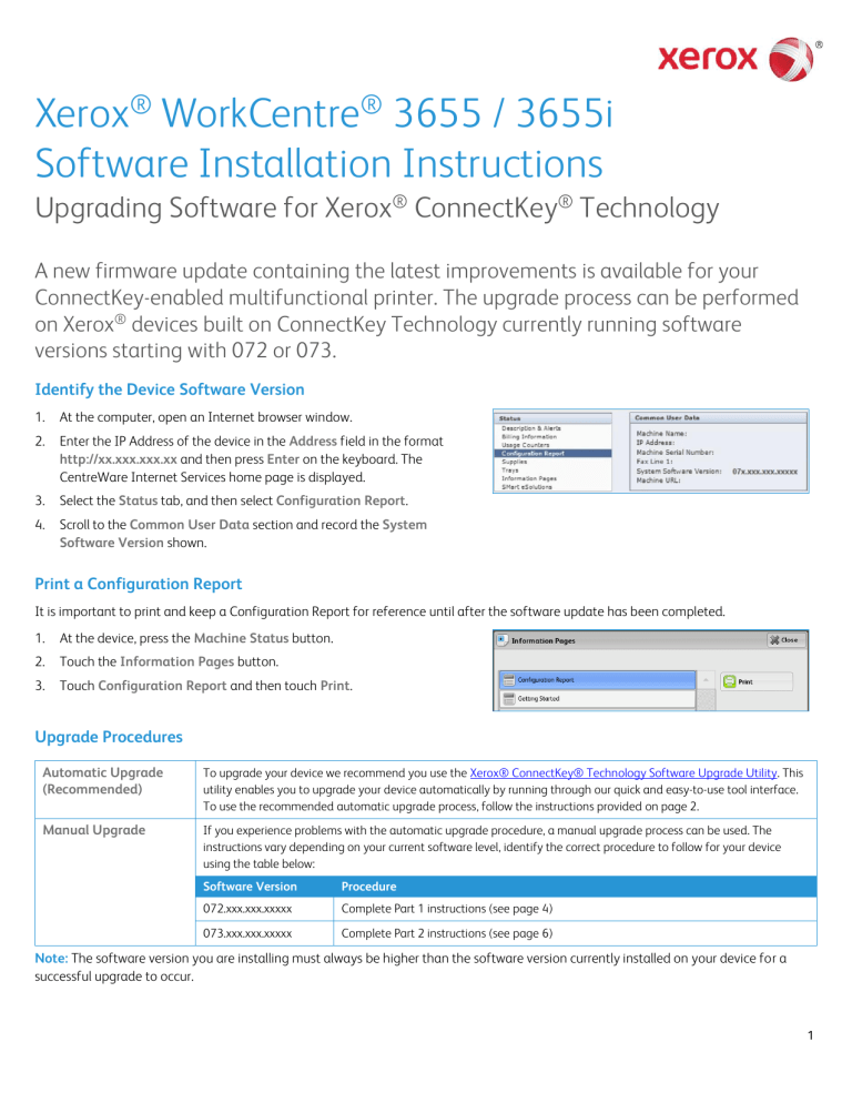 xerox workcentre 7855 firmware upgrade