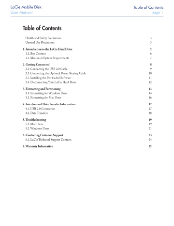 Table of Contents | Manualzz