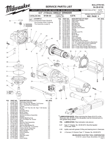 Service Parts List Manualzz