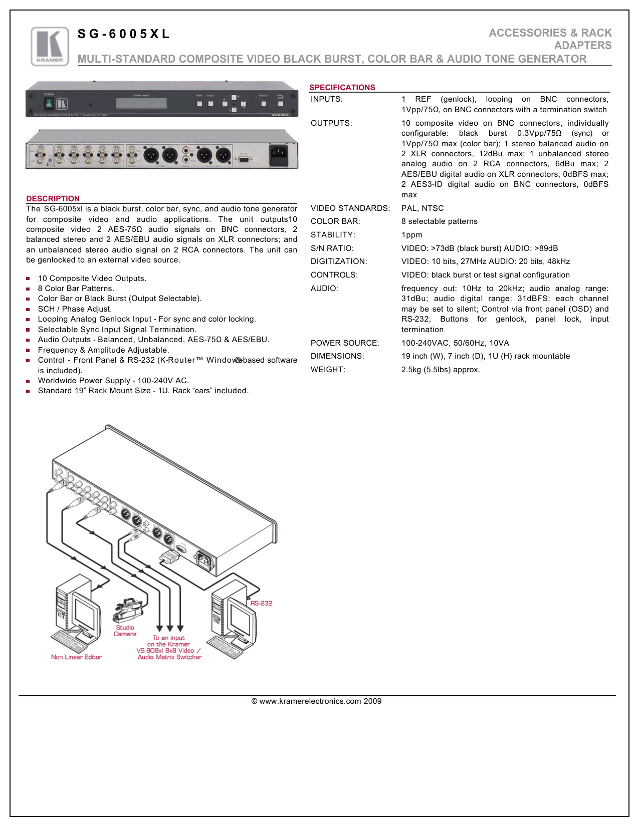 xlr test tone generator