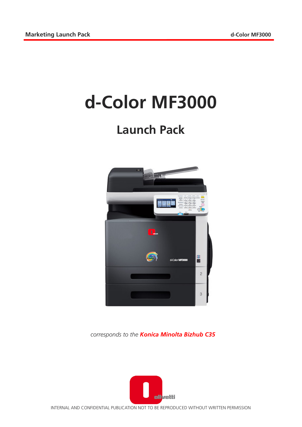 D Color Mf3000 Launch Pack Launch Packs Qxd Manualzz