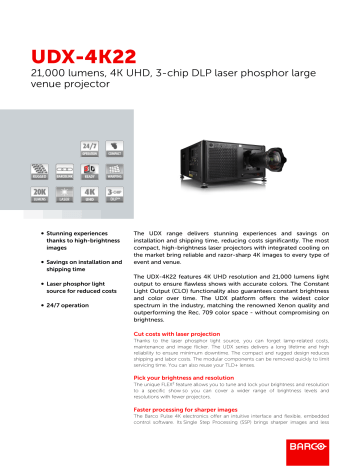 UDX-4K22 | Manualzz