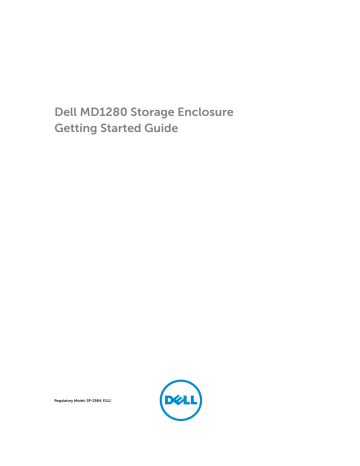 Dell Storage MD1280 storage Getting Started Guide | Manualzz