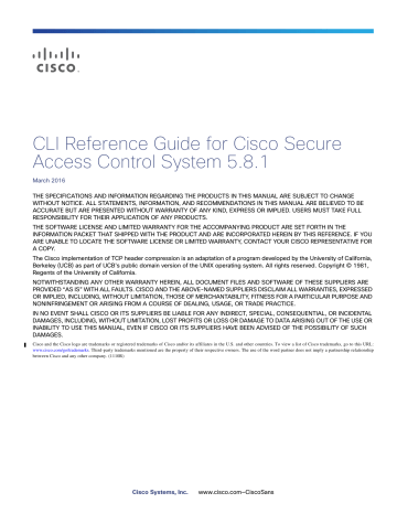 user guide for cisco secure access control system 5.8.1