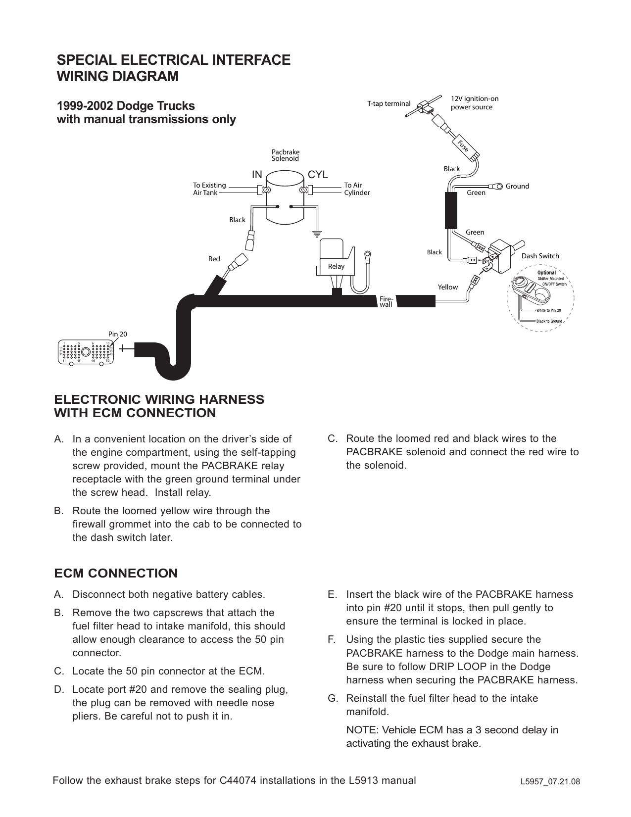 Special Electrical Interface Wiring Diagram Manualzz