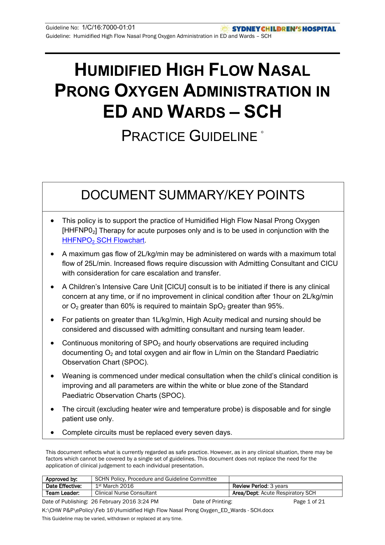 oxygen administration