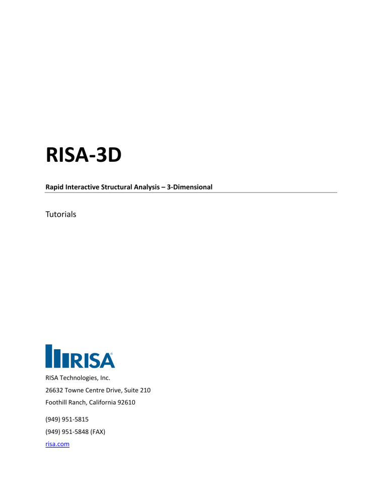 risa 3d manual