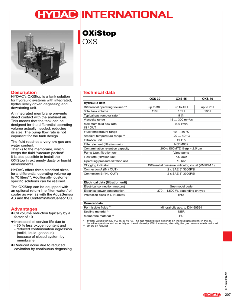 Hydac Dewatering Degrassing Other Filter Hydra Perm Manualzz