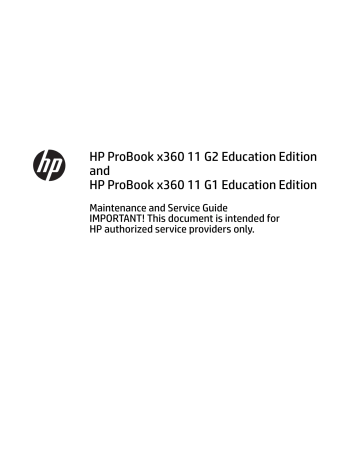 Hp Probook X360 11 G2 Education Edition Guide Manualzz
