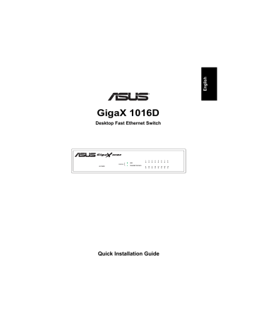 Asus GigaX1016D Quick Installation Manual | Manualzz
