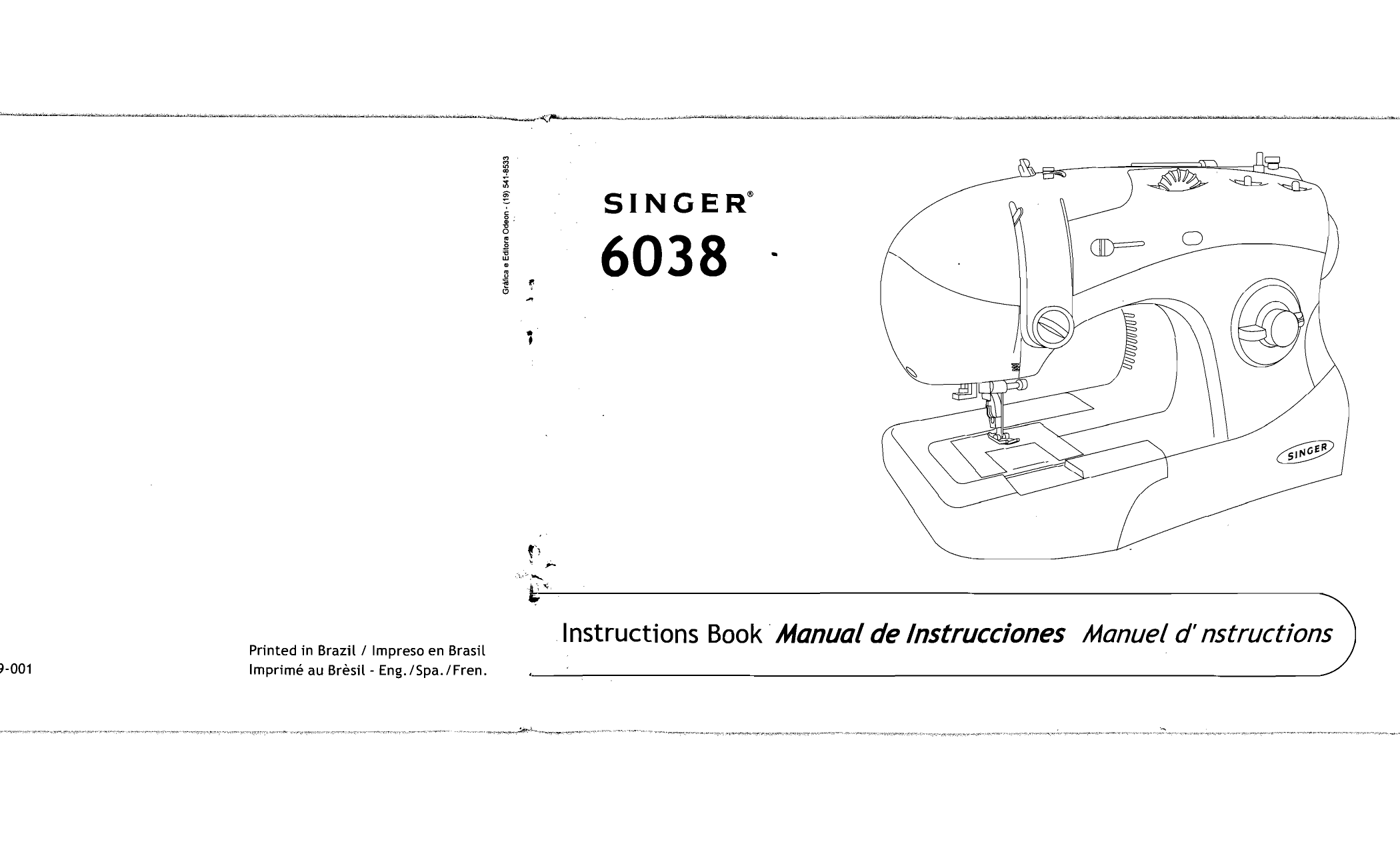 Free singer 6038c manual software