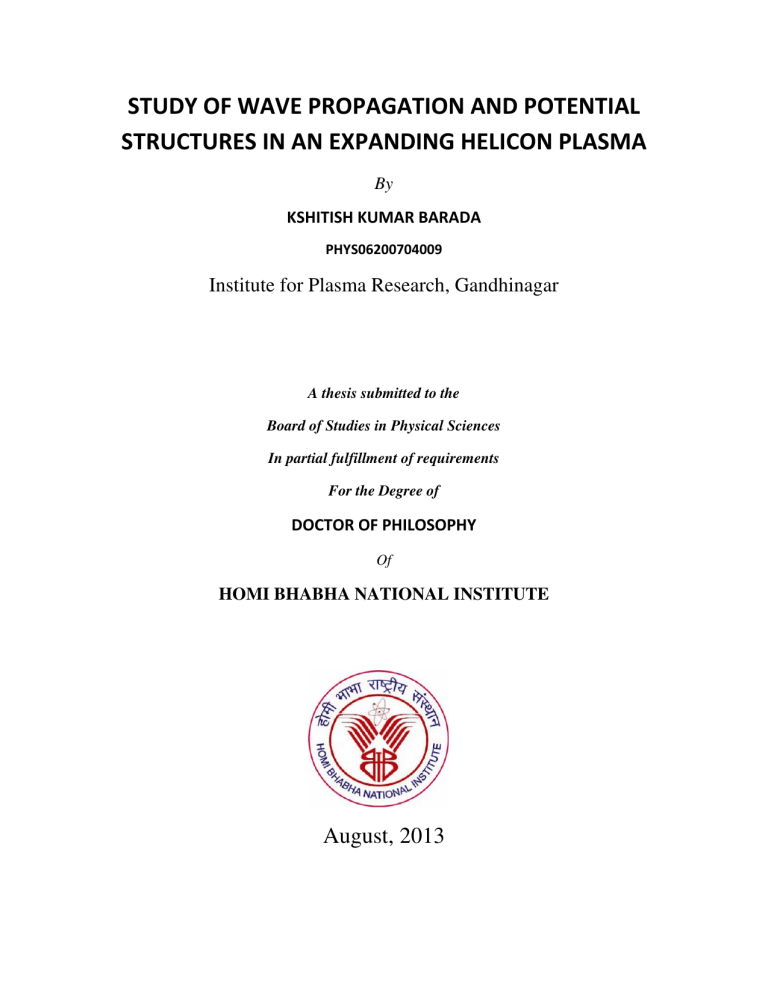 Study Of Wave Propagation And Potential Structures In An Manualzz