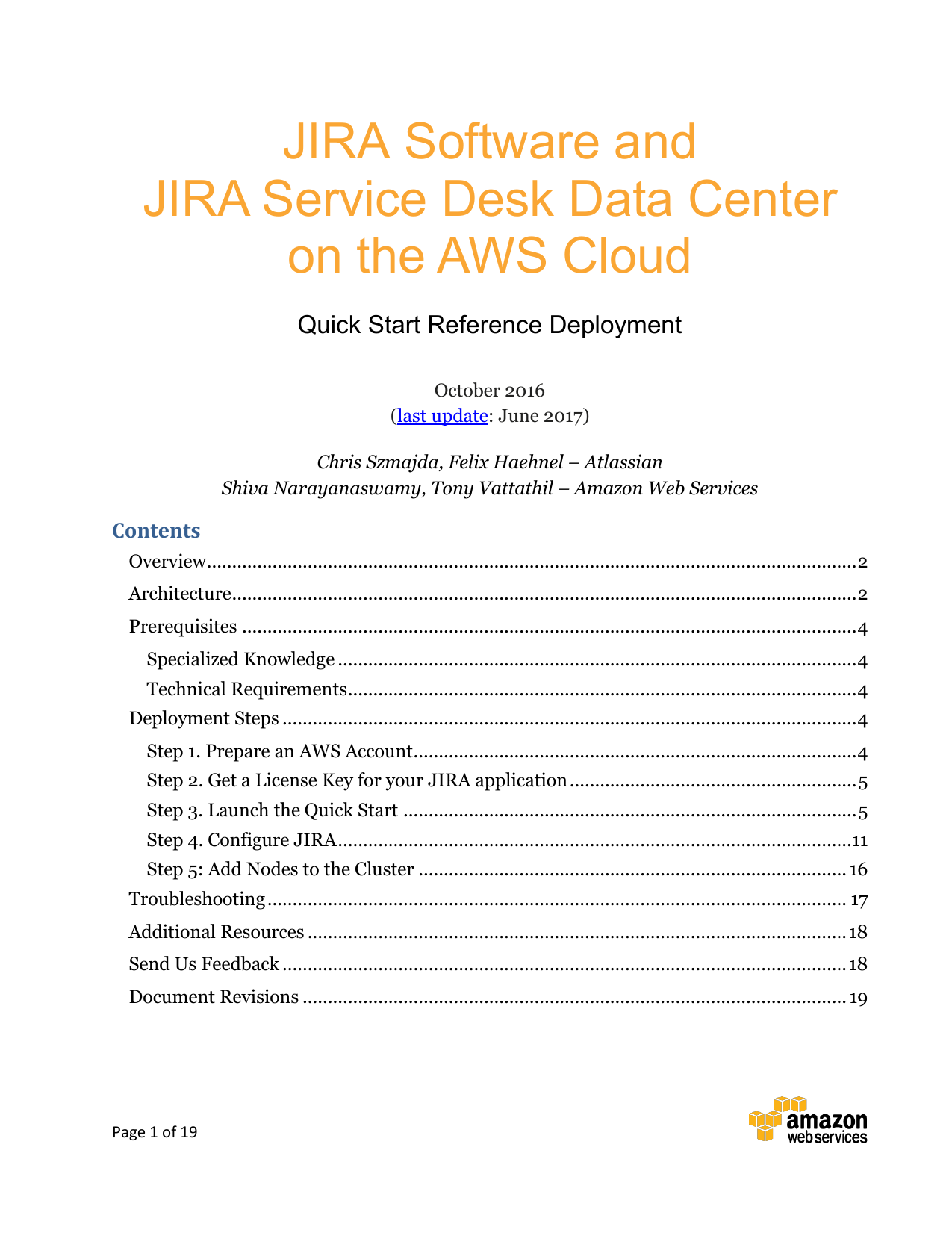 Jira Data Center On The Aws Cloud Manualzz