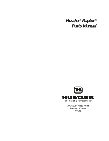 Hustler® Raptor® Parts Manual | Manualzz