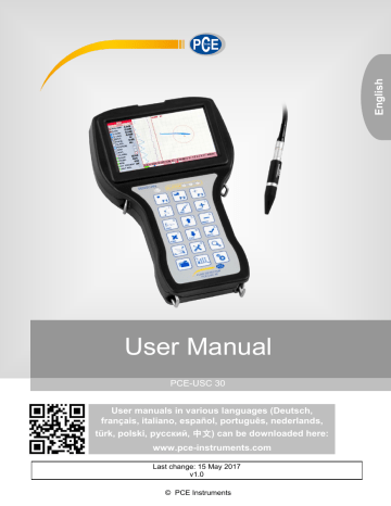 PCE PCE-USC 30 Paint Thickness Tester Owner's Manual | Manualzz