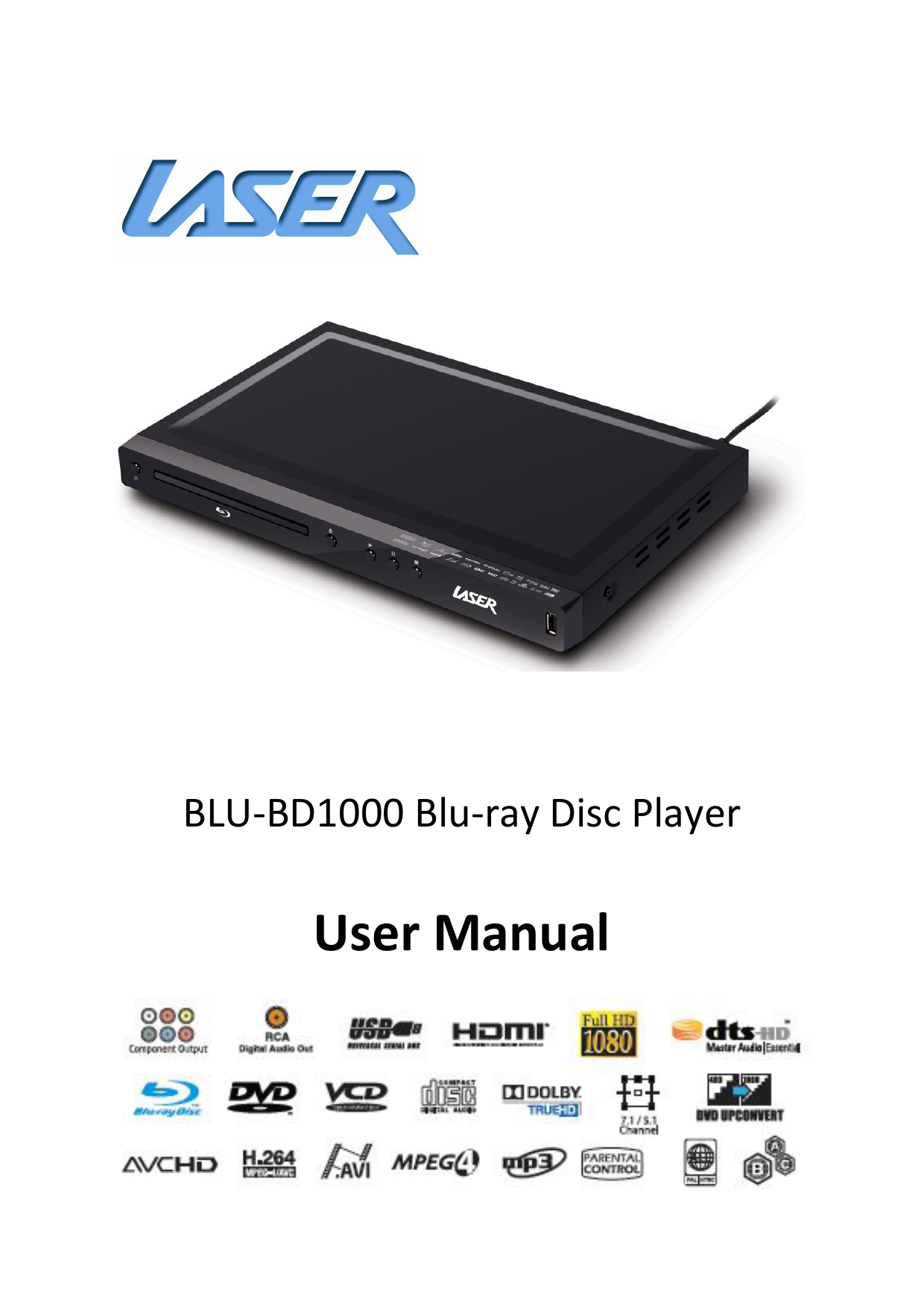 Laser BLU-BD1000 User Manual | Manualzz