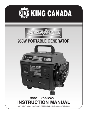 Carburetor for King Canada KCG-950G Gas Generator Engine w/ Gaskets Fuel Line 