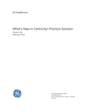What S New In Centricity Practice Solution Manualzz