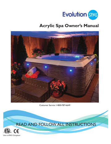 Strong Spas Acrylic Spa Owner's Manual | Manualzz