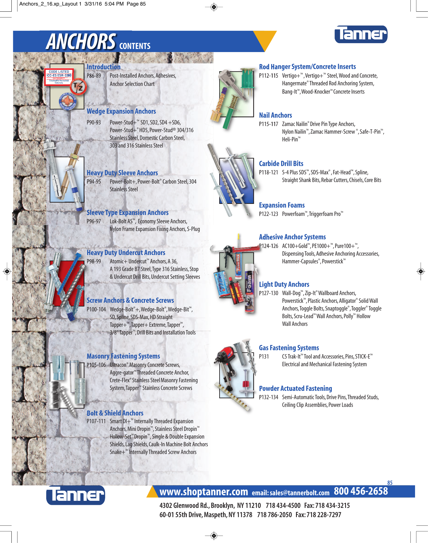 Hilti Anchor Selection Chart