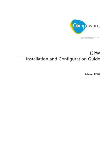 ISPW Installation and Configuration Guide | Manualzz