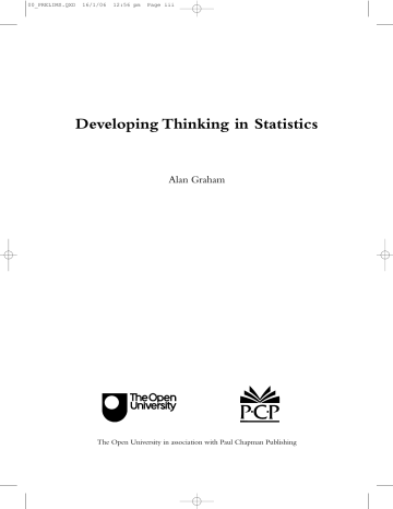 Developing Thinking In Statistics Manualzz