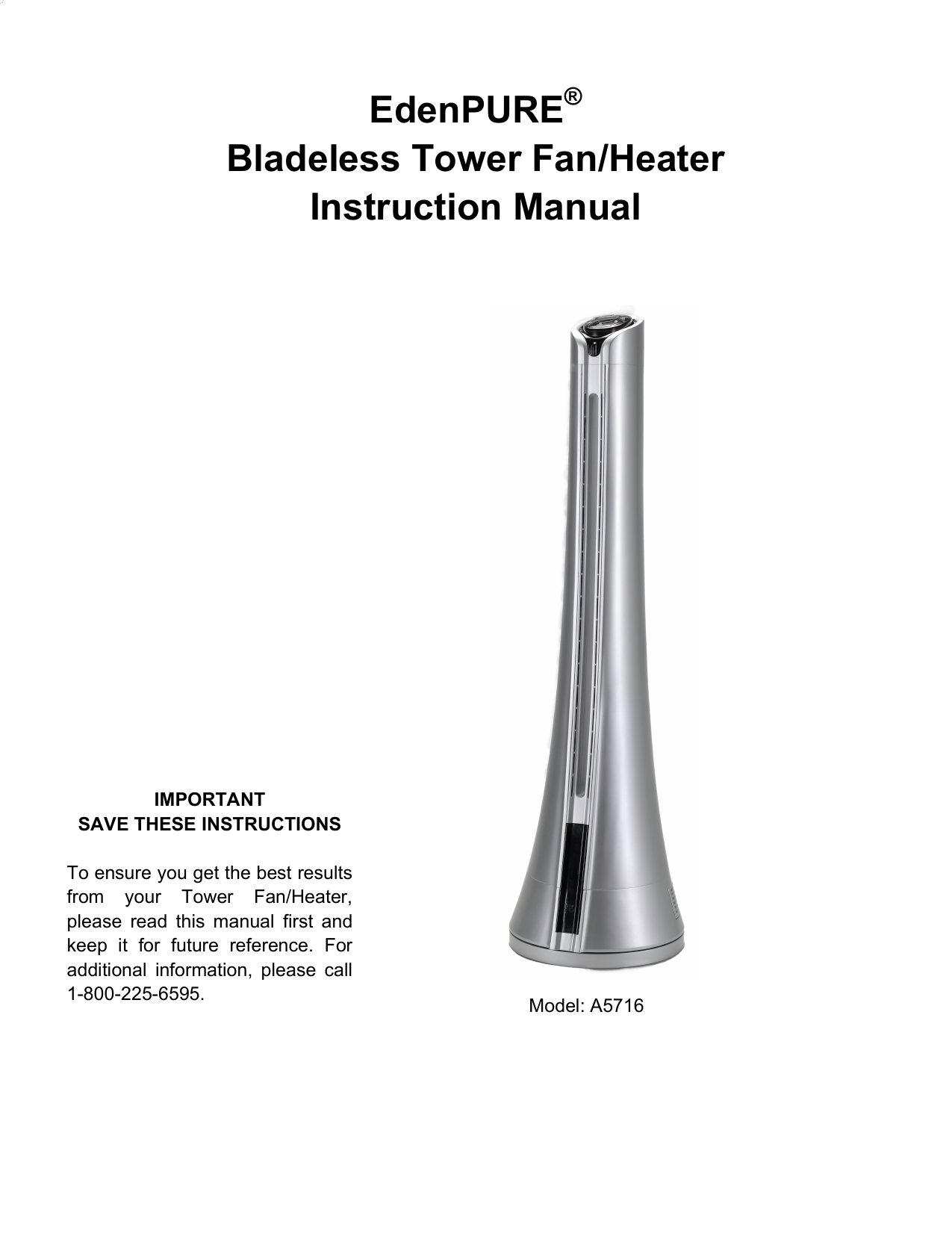 Bladeless Fan Heater