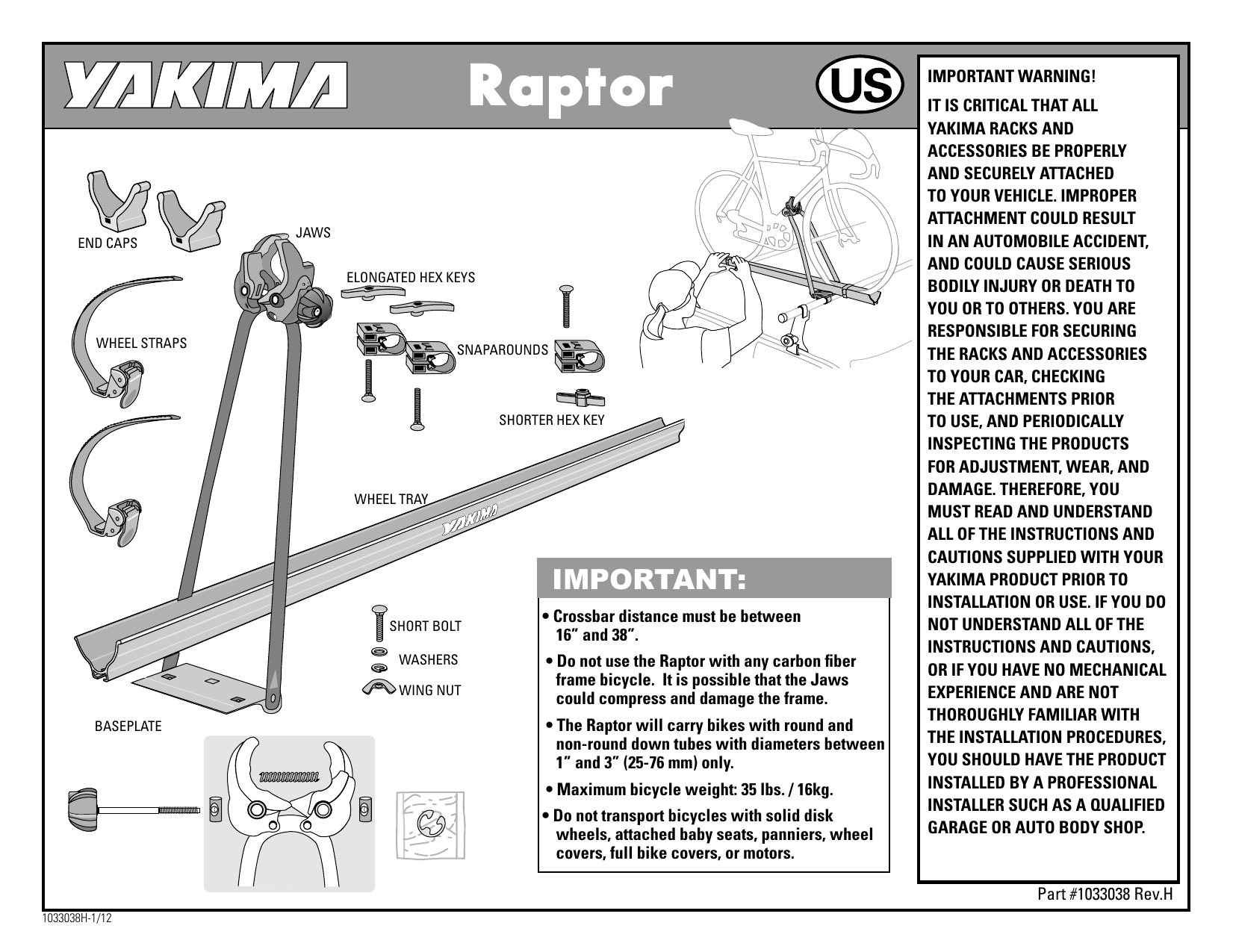 yakima viper instructions