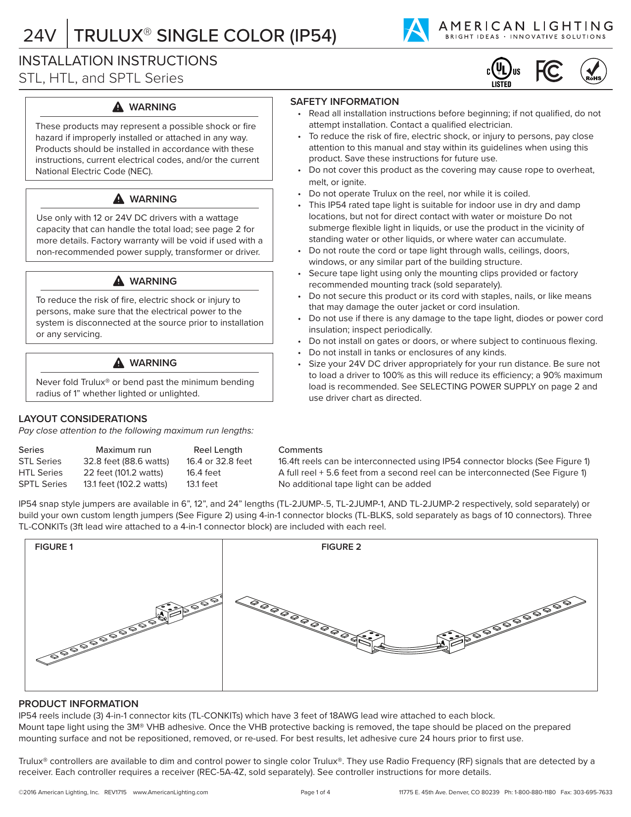 Ip54 American Lighting Manualzz Ip54 American Lighting Manualzz