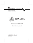 TA Instruments SDT 2960 Operator's Manual