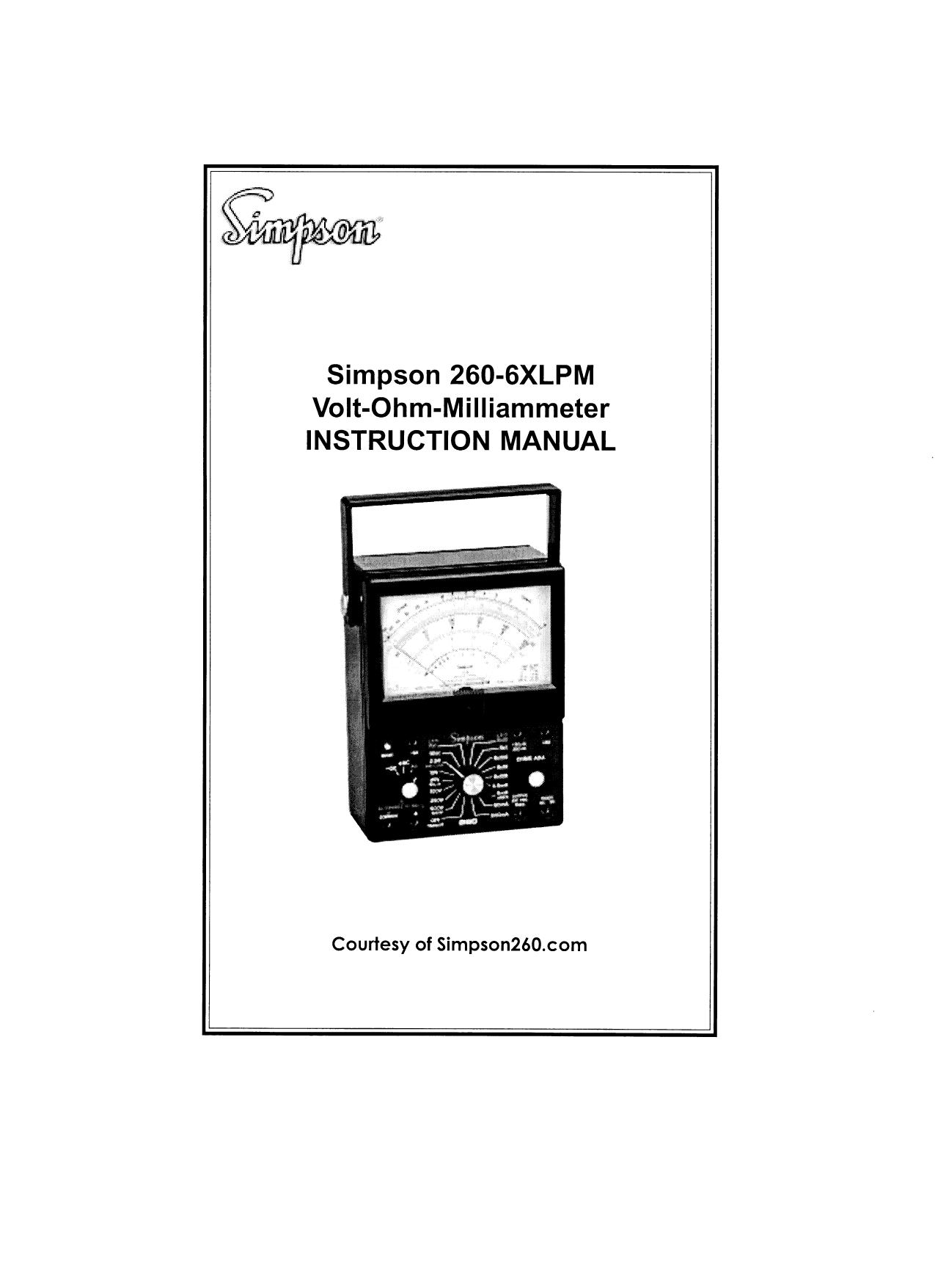 Simpson 2606XLPM Instruction manual Manualzz