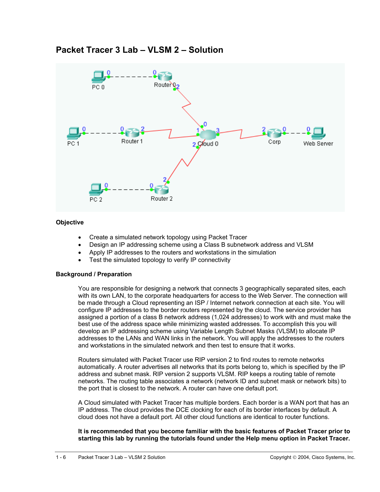 cisco ccent packet tracer labs