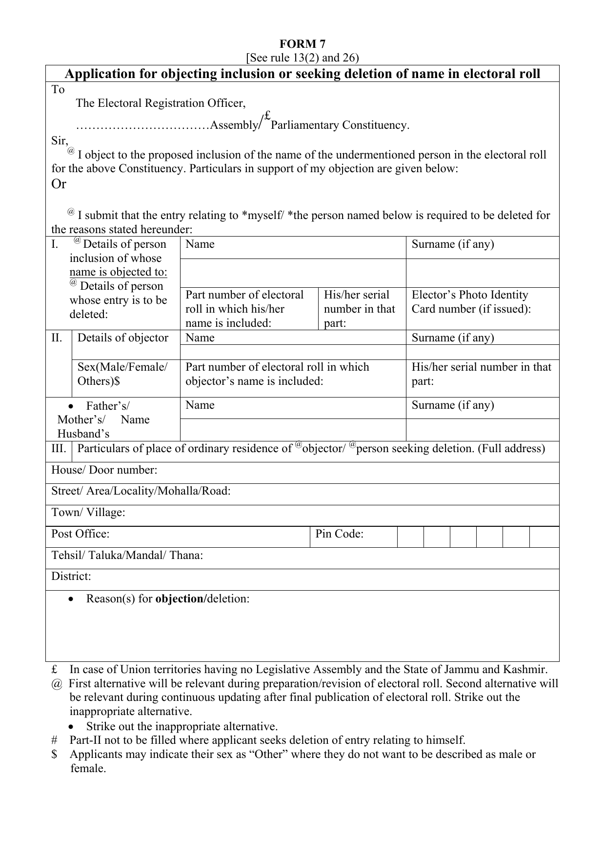 electoral roll