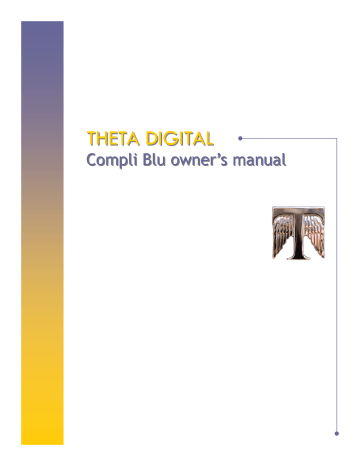 Theta Digital Compli Blu owner`s manual | Manualzz