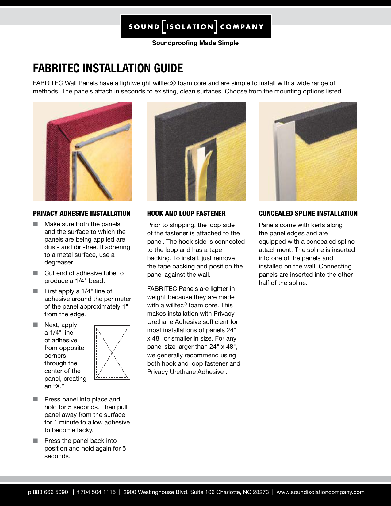 Fabritec Installation Guide