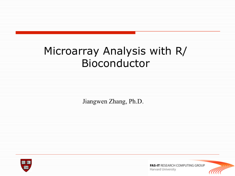 Microarray Analysis With R Bioconductor Manualzz