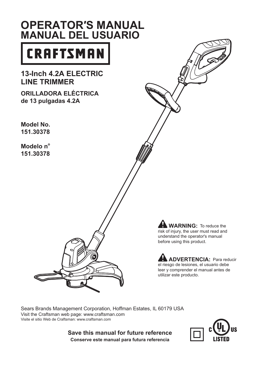 craftsman cmest913 string trimmer