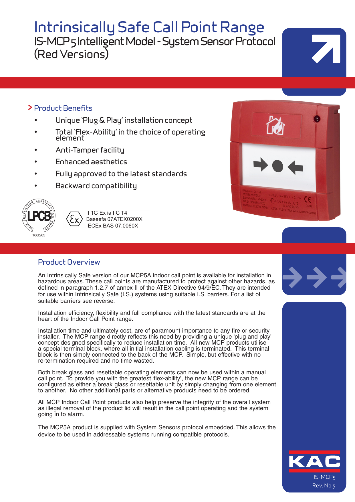Intrinsically Safe Call Point Range Manualzz