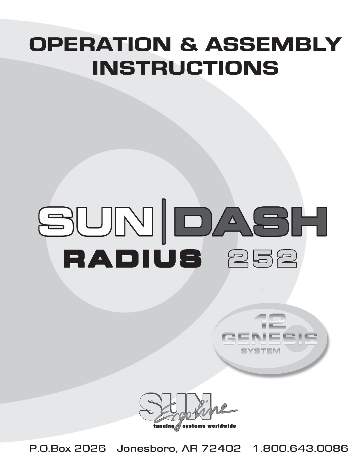 SunDash Radius 252 - Tanning-Bed | Manualzz