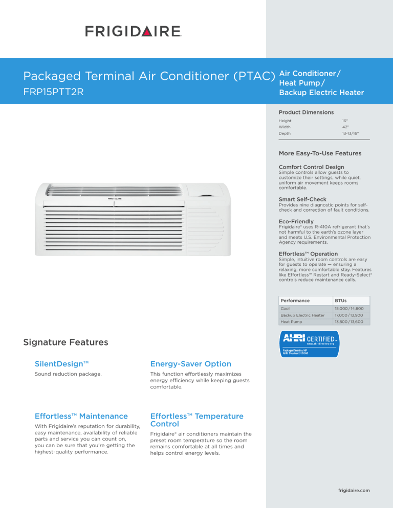 Packaged Terminal Air Conditioner Ptac Manualzz