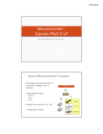 Cypress PSoC 5 LP Microcontroller Presentation | Manualzz