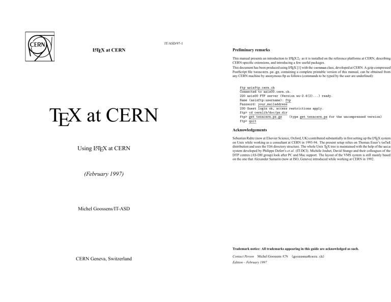 Tex At Cern Manualzz