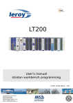 Programmable Logic Controller LT200 User's manual