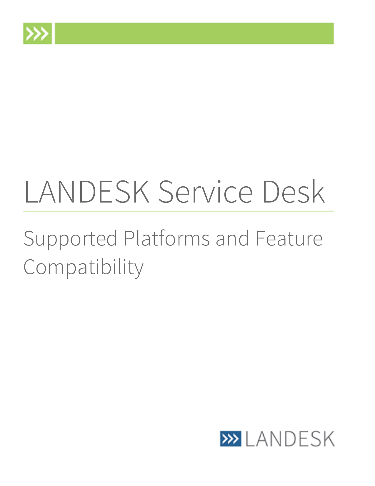 Landesk Service Desk Supported Platforms Manualzz